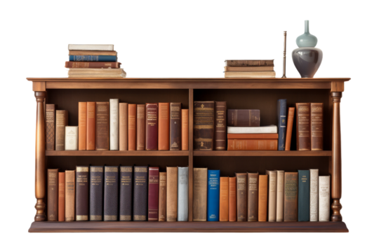 The Enchanted Library on a White or Clear Surface PNG Transparent Background.
