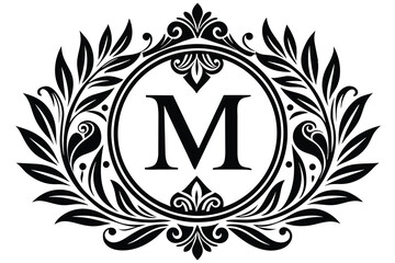 Leaf Letter M logo icon vector template design