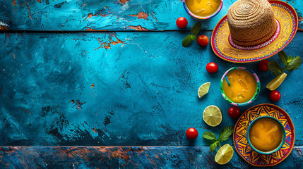 Cinco de Mayo Mexican colorful summer fiesta part