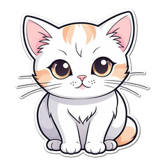Cute kawaii cat