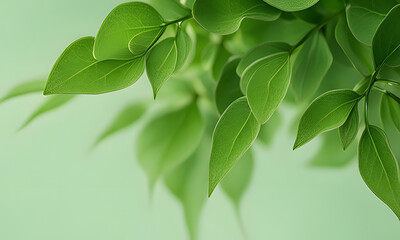 green leaves background