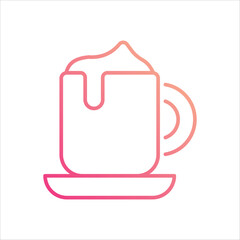 Cappuccino vector icon