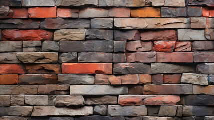 Rustic Brick Wall Texture Background: Aged Allure