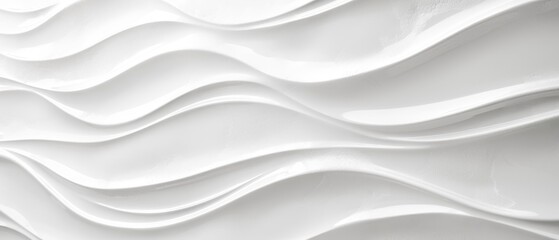 White waves 3d tiles tile ceramic texture wall background banner panorama