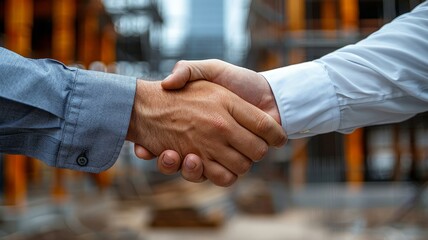 Close Up of Two People Shaking Hands