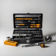 A photo of mechanical tools box. Generative AI