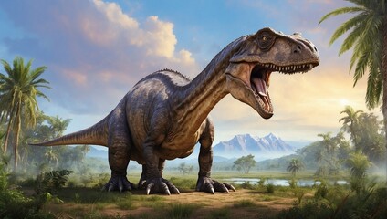 tyrannosaurus dinosaur 3d render