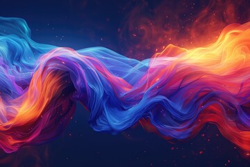 Obraz premium abstract color fabric floating background wallpaper design imagesabstract color fabric floating background wallpaper design images