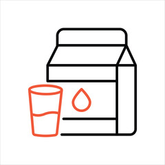 Milk vector icon