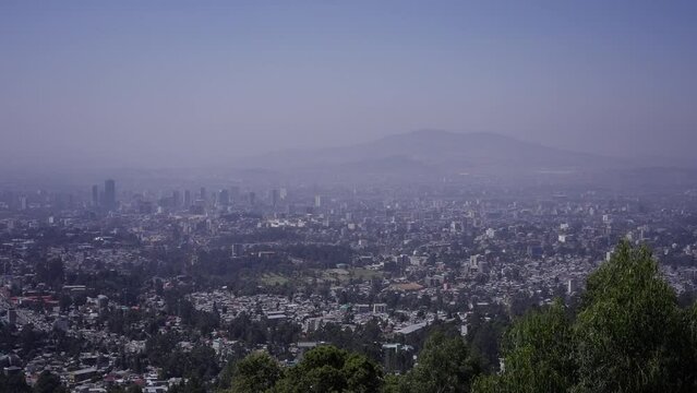 observation deck on the city of Addis Ababa, Ethiopia