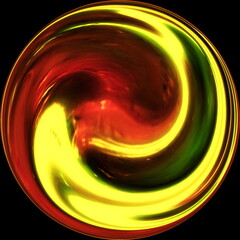 mandala of the end, of the end of life, of the end of the planet,  mandala for meditation, stopping internal dialogue, circular abstract composition