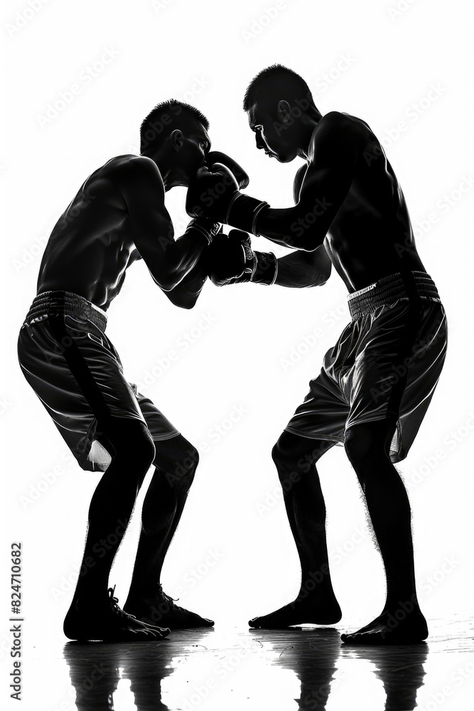 Poster two men standing side by side. suitable for business or friendship concepts