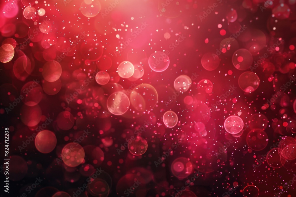 Aufkleber Abstract red and black background with bubbles. Suitable for design projects