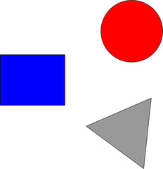 Geometric colorful shape 