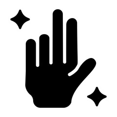Check out solid icon of blessing hand 