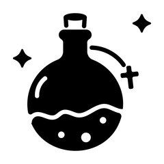 A scalable solid icon of holy water 