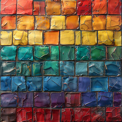 Colorful LGBTQ seamless pattern tile perfect for pride celebrations and art projects.