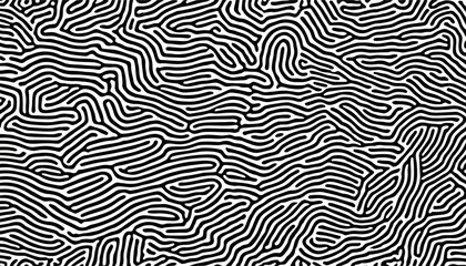 Fluid line wave pattern on a seamless monochrome vector background