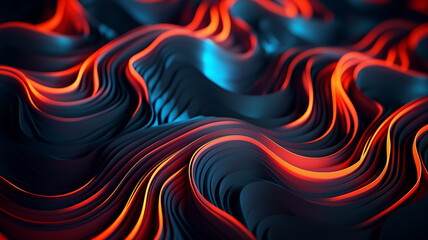 Abstract artistic 3D dynamic gradient background picture	
