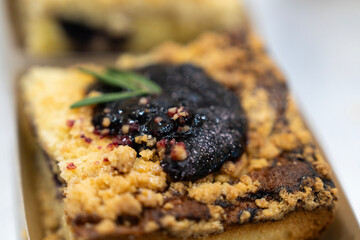 View of the cake on sale in the cafe