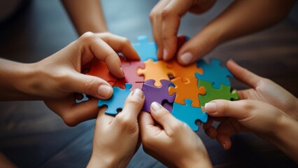 Hand Holding the puzzle