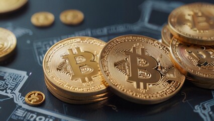 Close Up of Bitcoin