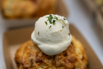 View of the cake on sale in the cafe