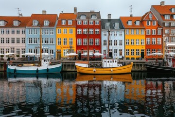 Obraz premium Colorful houses and seas in Italy