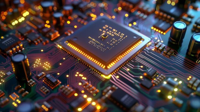 Fully-Integrated Radar Transceiver Chip. Generative AI. - Powered by Adobe