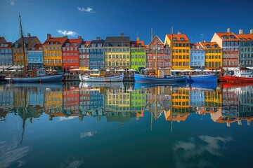 Obraz premium Colorful houses and seas in Italy