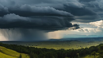 A black rain storm 