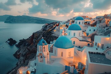 Greek seaside houses