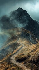 The sun is shining brightly on the mountains, creating a warm generated by AI