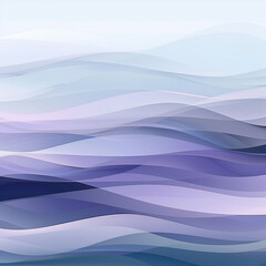 Gentle waves of color in a soft gradient from light blue to lavender, creating a tranquil background , Wallpaper, Generative AI