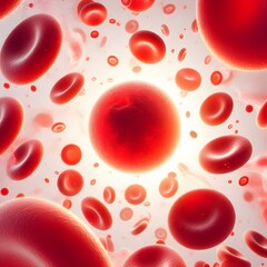blood cells white background