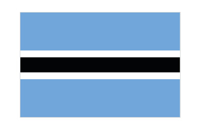 Obraz premium Flagge - Botswana