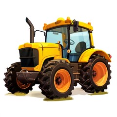 3D render of tractor