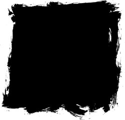 Square Clipping PNG Mask on Transparent Background: Grunge Design Element for Easy Cropping and Image Editing