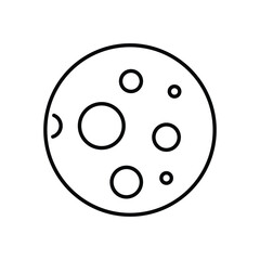 Moon vector icon