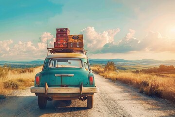 Summer road trip on holiday