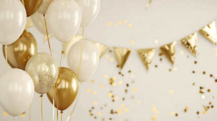 Festive balloons banner - Celebration design