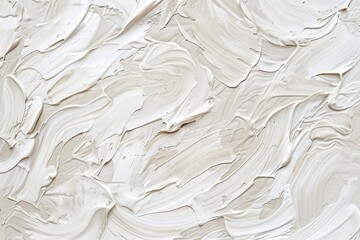 High resolution abstract white textured background with swirl patterns, creamy texture, and paint strokes. A modern art canvas with dynamic texture and elegant, subtle, and creative design elements