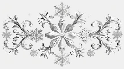Snowflake illustration in PNG format