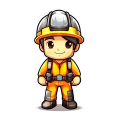Fototapeta premium illustration art character of minner
