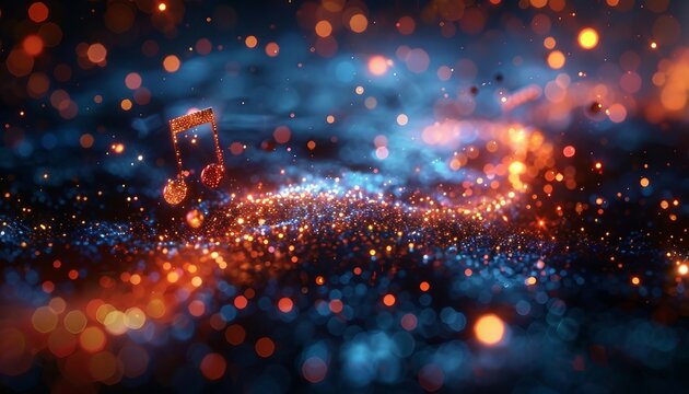 Code Symphony, Visualize lines of code intertwining like musical notes,