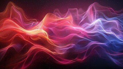 Obraz premium Abstract Quantum Exploration: Ripples in Subatomic Realms