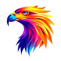 Obraz premium illustration art emblem of eagle and wing