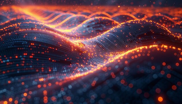 Code Symphony, Visualize lines of code intertwining like musical notes,