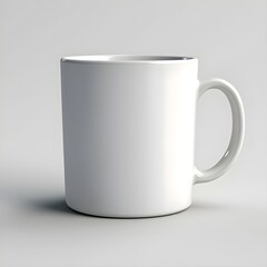 Obraz premium white cup on white background, cup, mug, coffee, white, isolated, tea, drink, object, blank, empty, cafe, beverage, ceramic, ceramics, single, breakfast, vector, nobody, porcelain, morning, handle, ho