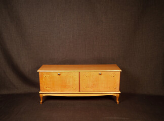 old vintage furniture on a gray background